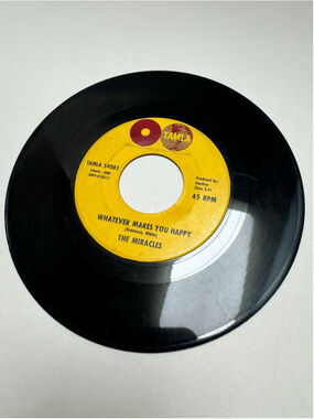 The Miracles Whatever Makes You Happy / Mickey's Monkey Vinyl Record 7” 45 Rpm